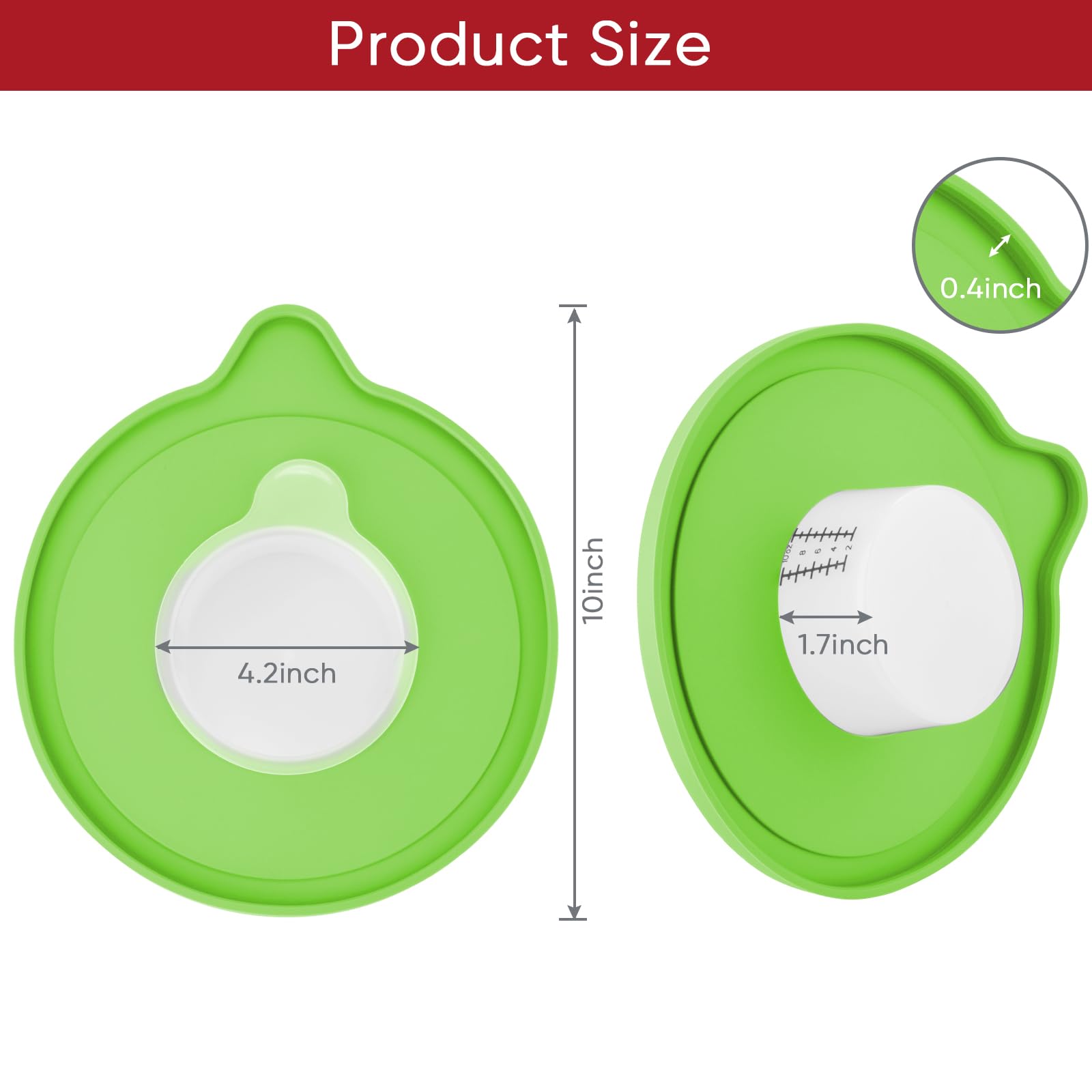 Kitwanda transparent glass bowl with measurements lets you monitor progress.
