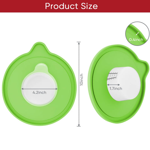 Kitwanda transparent glass bowl with measurements lets you monitor progress.