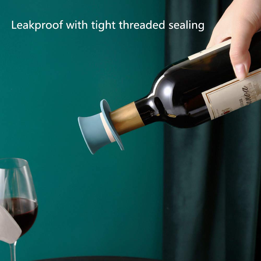 Kitwinney wine stoppers with green cap fit most bottles for quick storage.