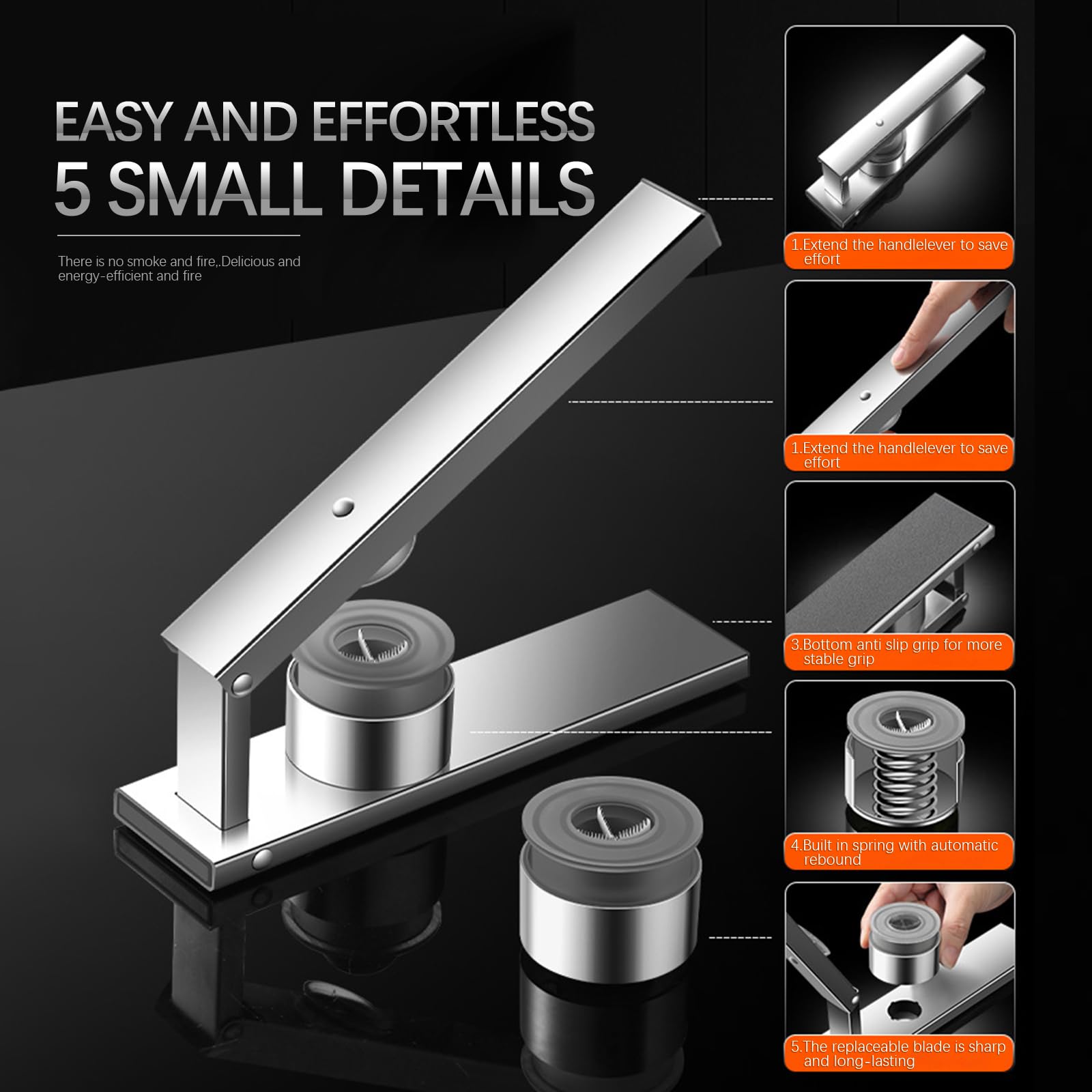 Kivinia Chestnut Cutter compact design fits small kitchens