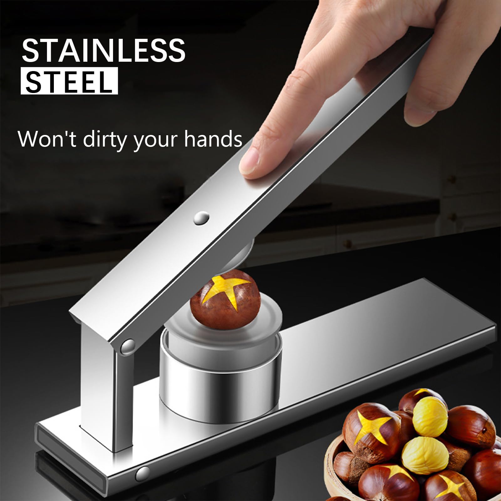 Kivinia Chestnut Cutter multi nut cracker capability for various shells