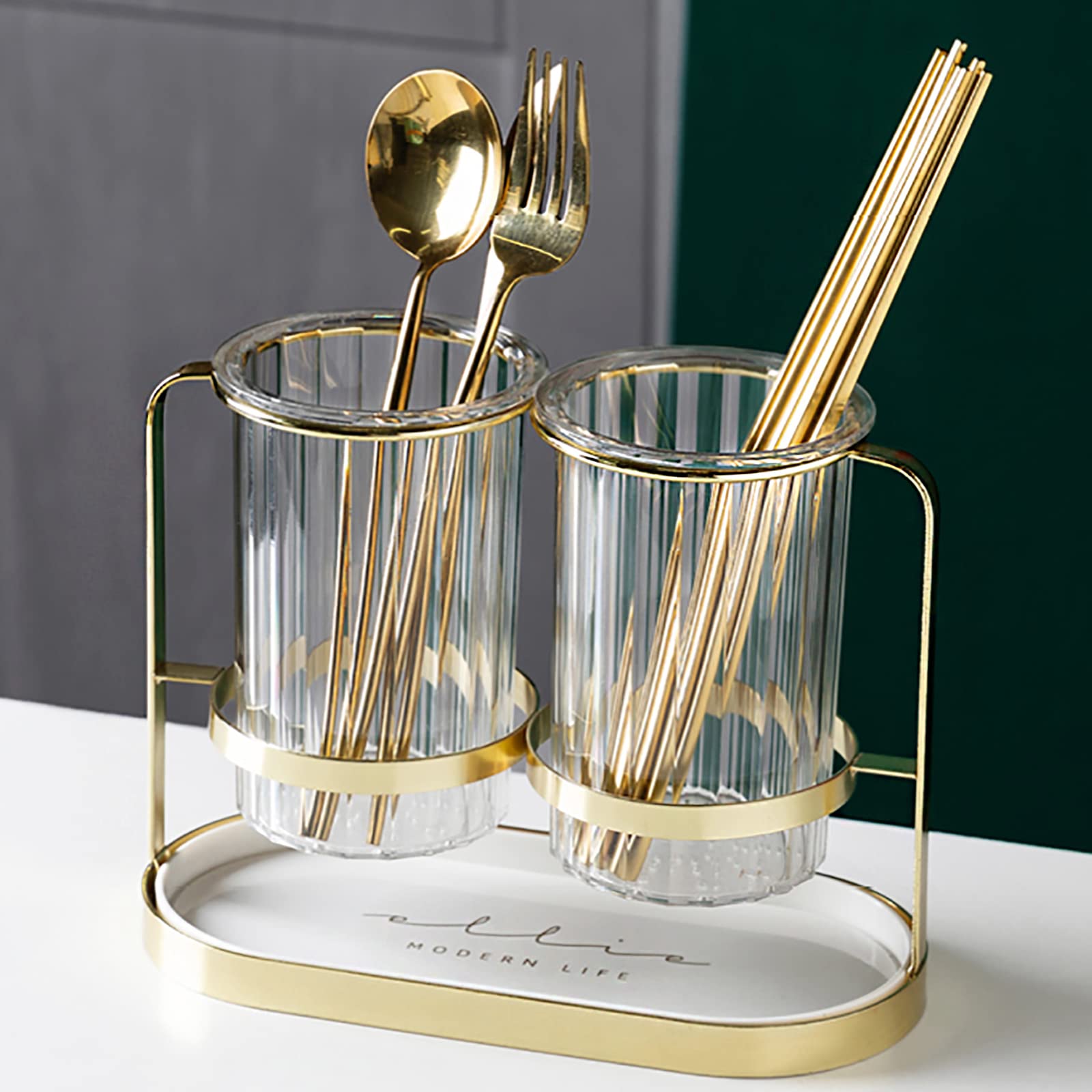 Kivsty Multi-Purpose Organizer Stand doubles as a pen or toothbrush holder