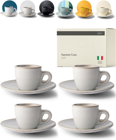 KIVY espresso cups set of 4 in Italian design for authentic coffee moments.