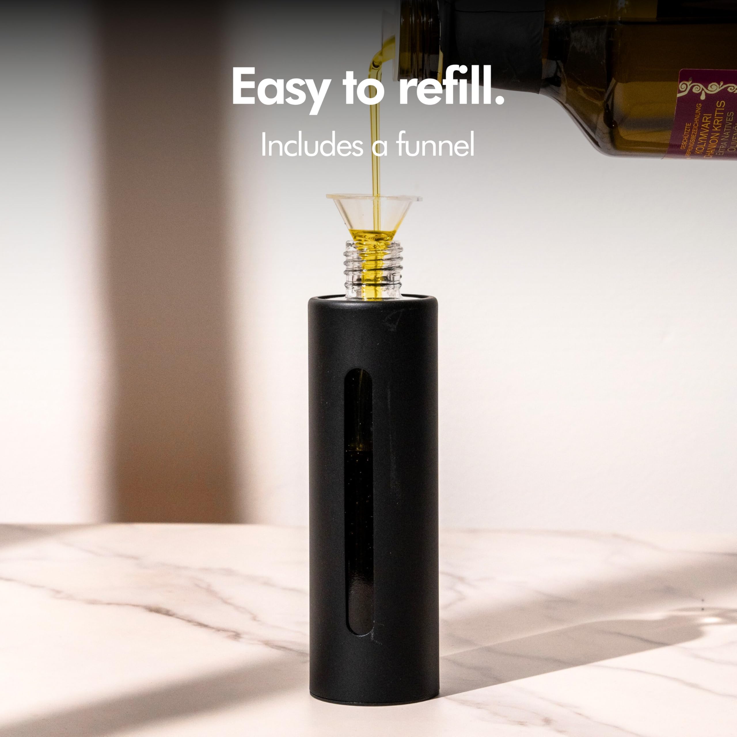 KIVY Glass Oil Sprayer versatile for oil and vinegar tasks