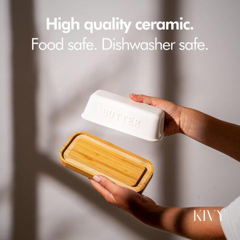 KIVY modern butter dish enhances kitchen aesthetics while preserving softness