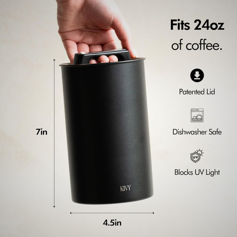 Stainless steel finish highlights durability and quality of the KIVY storage.