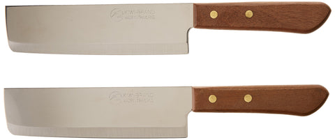 Kiwi chef knives set with 6.5-inch blades for precise slicing and prep.