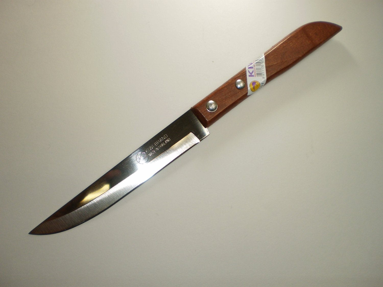 Kiwi set of 3 knives with wooden handles for versatile kitchen prep