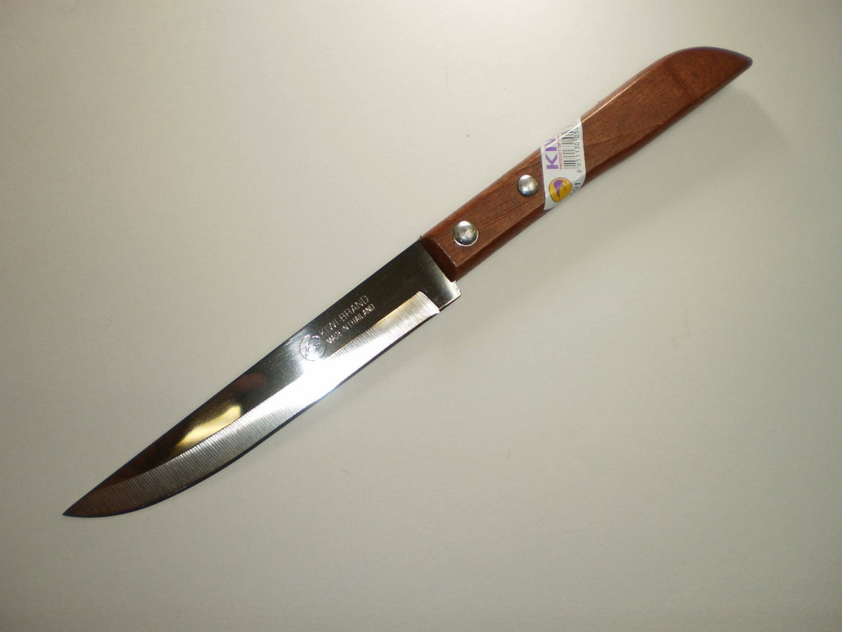 Kiwi set of 3 knives with wooden handles for versatile kitchen prep