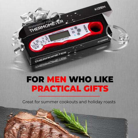KIZEN instant read thermometer for meat, liquids, and more