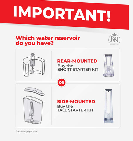 K&J charcoal water filters keep water clean for richer brews.