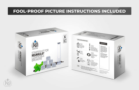 K&J installation guide illustration simplifies setup for quick use.