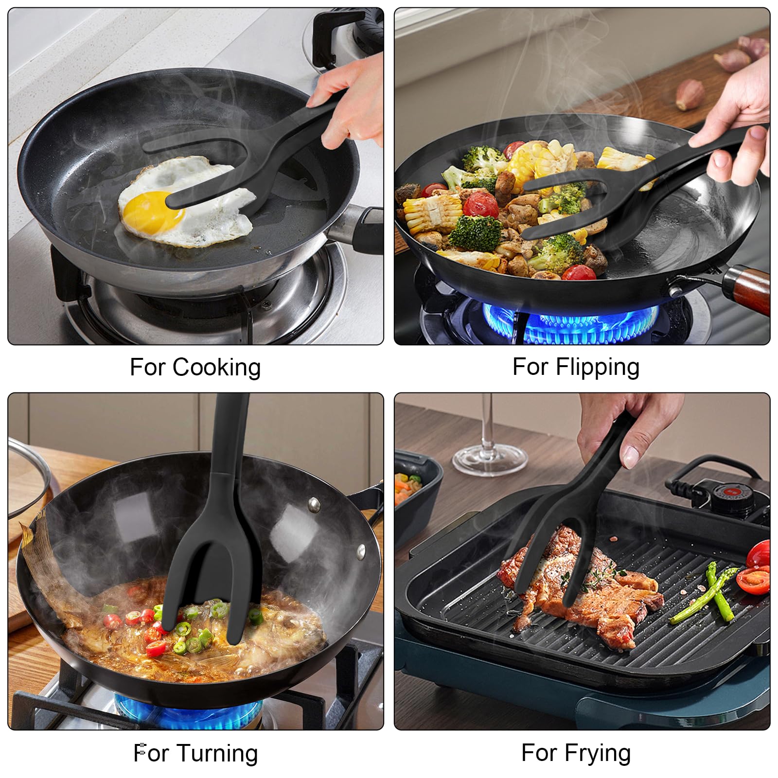 KJG ergonomic handle offers comfortable, non-slip control during meals