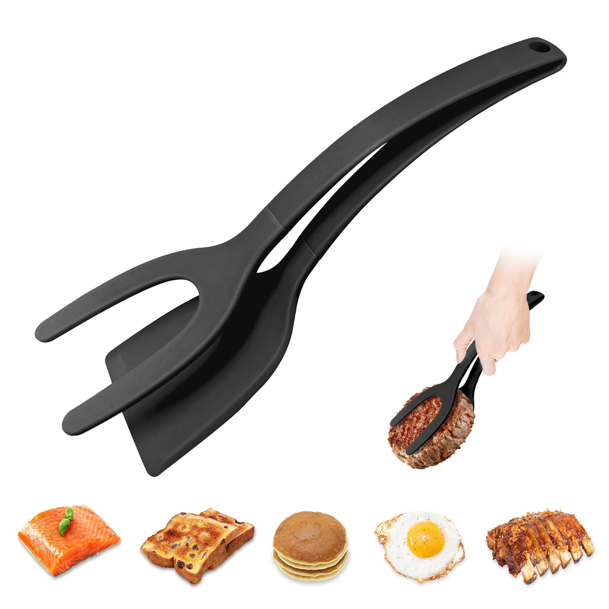 KJG silicone spatula head glide for flawless flips on nonstick pans
