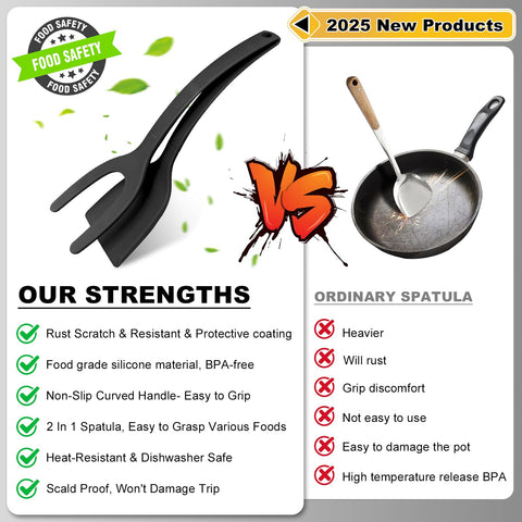KJG heat-resistant spatula withstands high-heat cooking safely