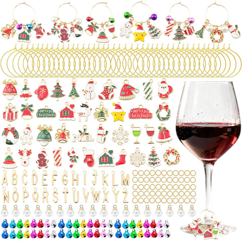 KJML DIY wine charms featuring shells for festive stem glass markers
