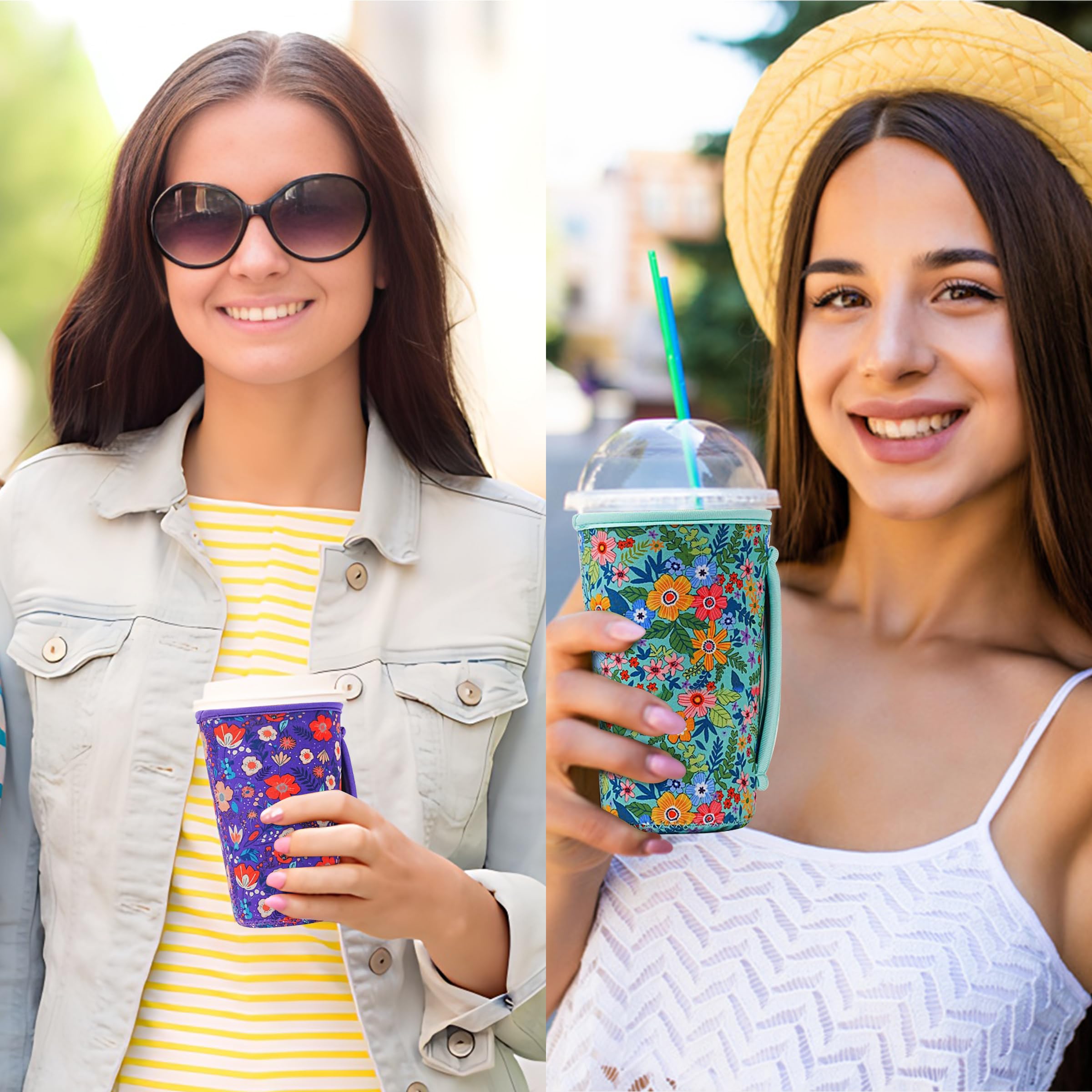 KJQJLY universal-fit cup sleeve works with most sizes