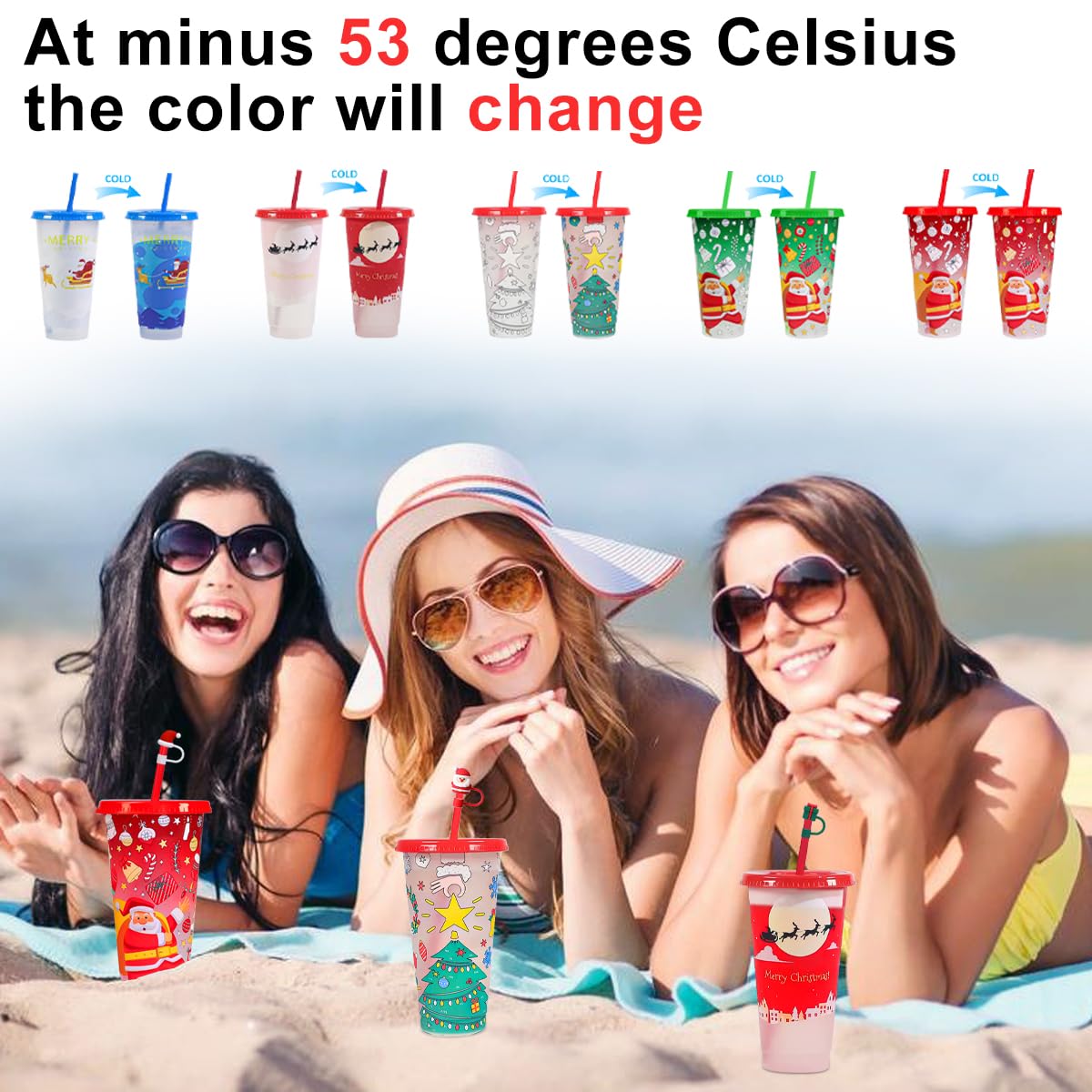 KJRIVER color change effect enhances beverages like iced coffee and tea
