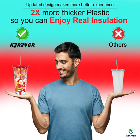 KJRIVER straw brush included for thorough cleaning of all straws
