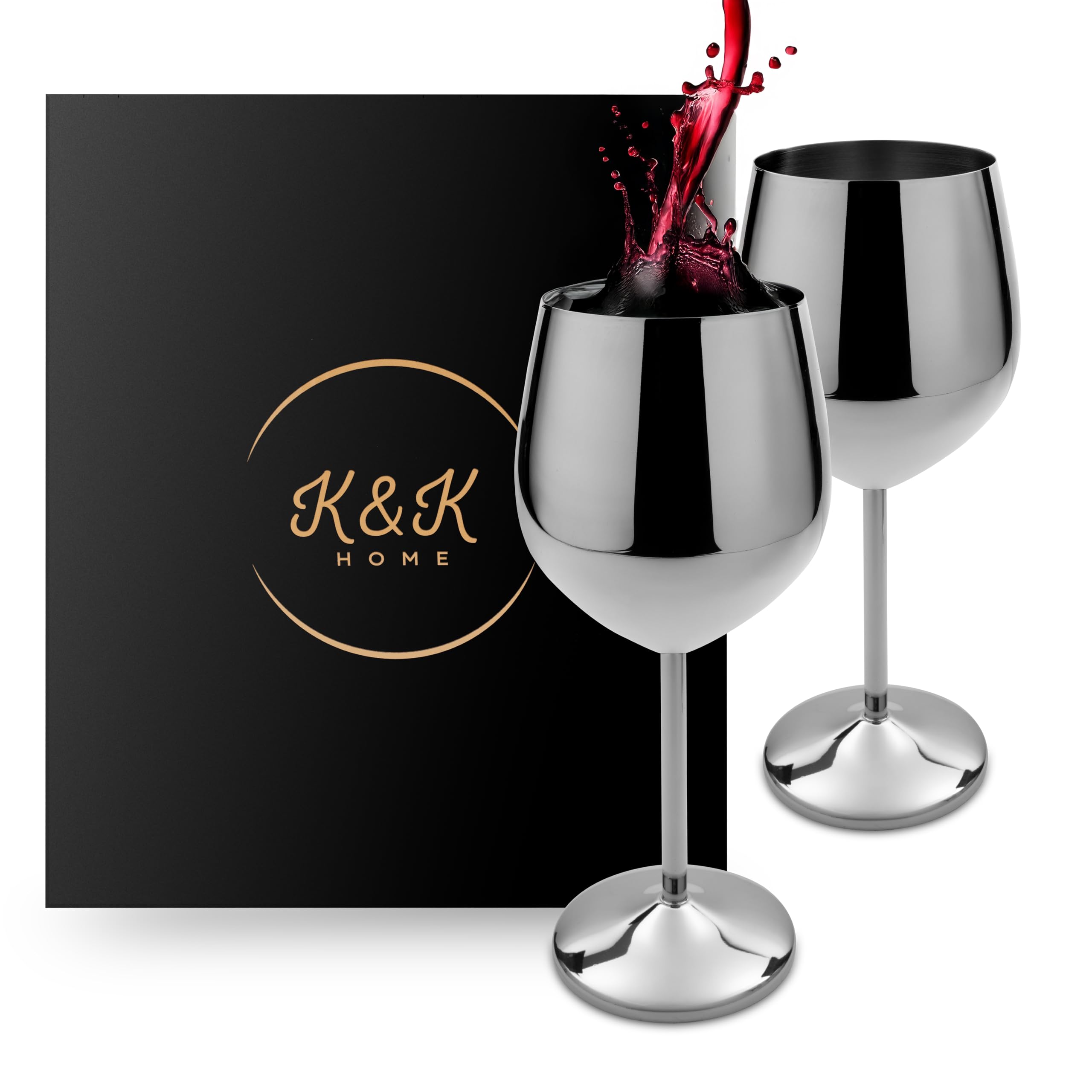 K&K Home elegant silver glass for weddings and celebrations.