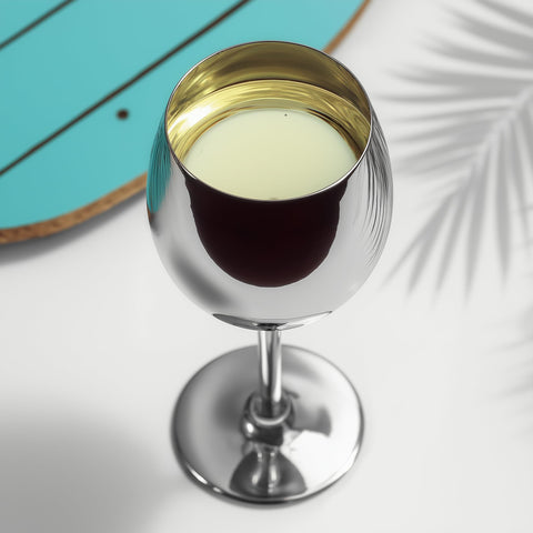 K&K Home poolside wine glass, ideal for relaxed celebrations.