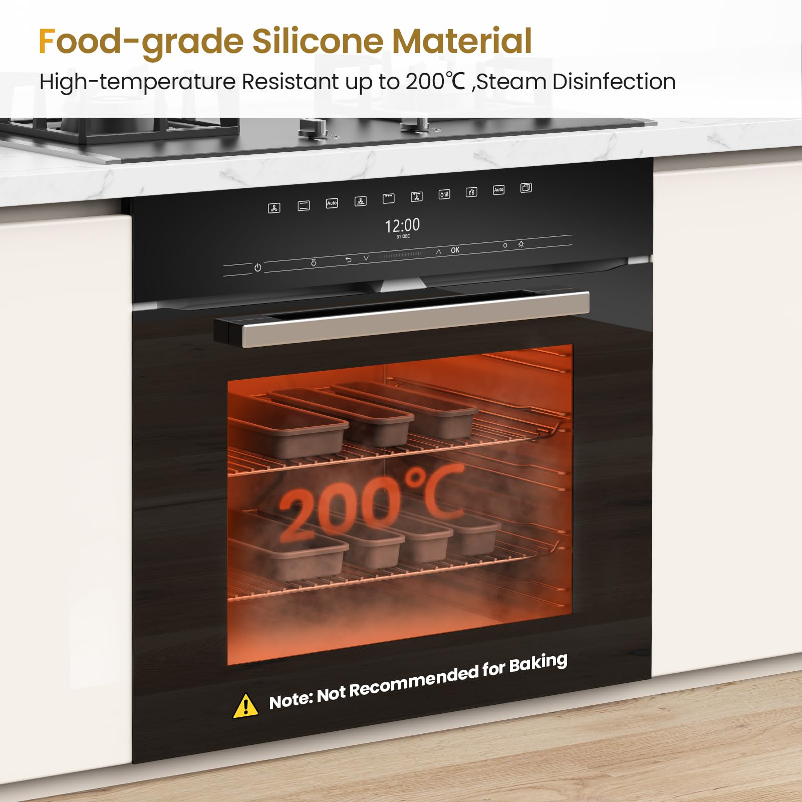 Anti-slip bottom keeps utensils from shifting during drawer use