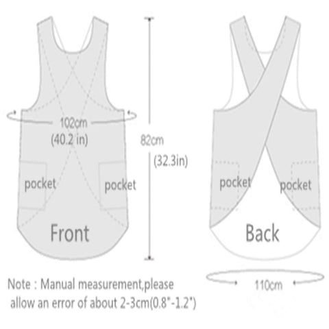 KKTOCHVC one-size-fits-most apron suits a range of body types.