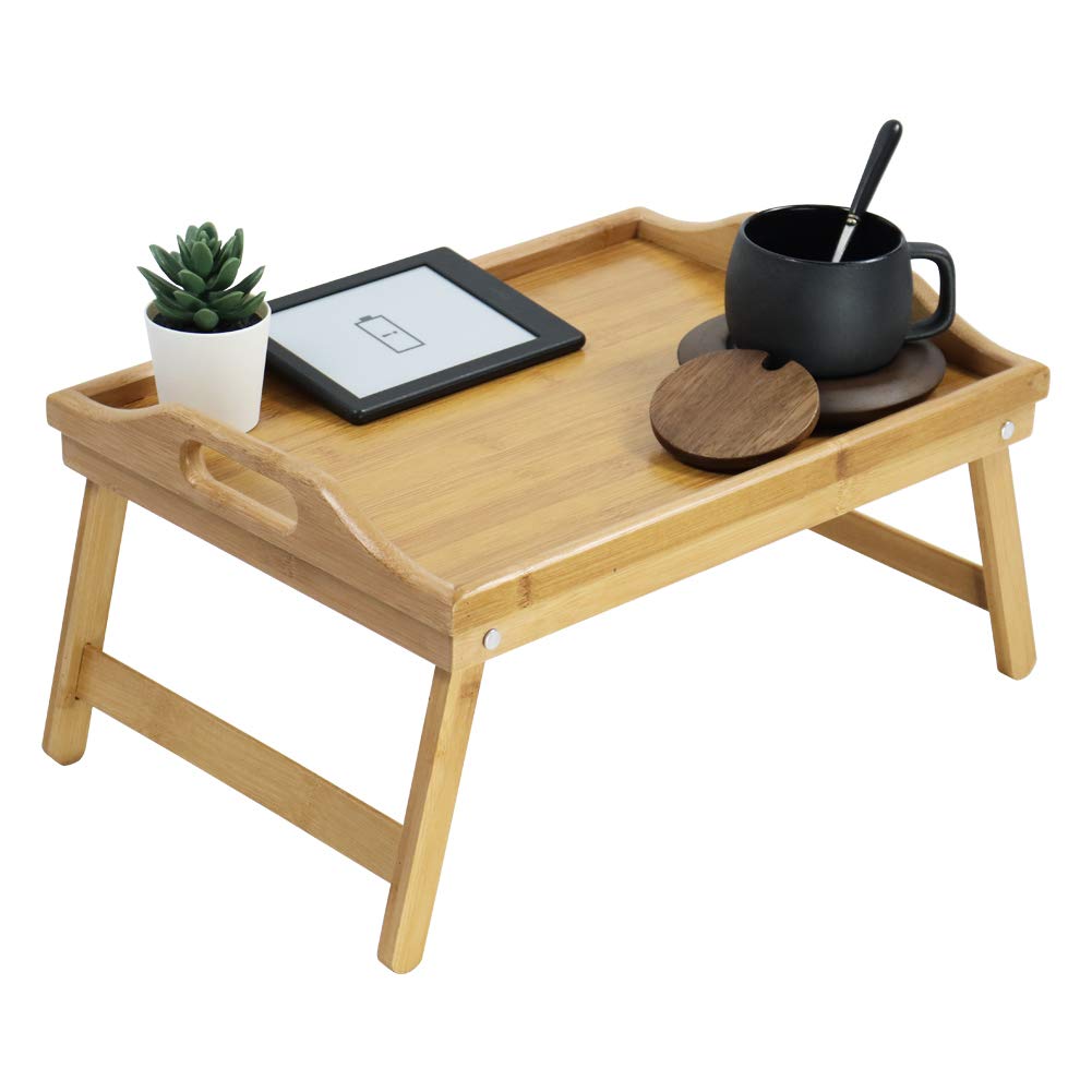 KKTONER bed tray folded flat for compact storage and transport.