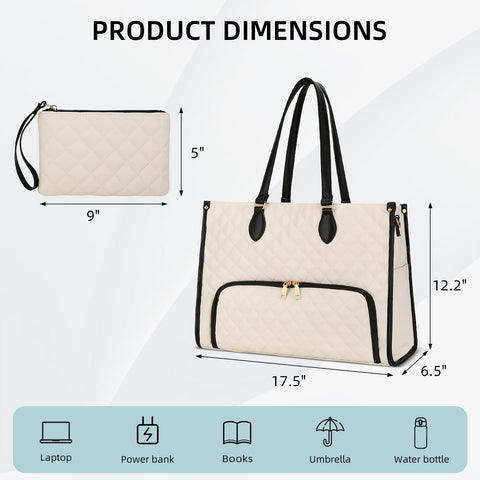 KKXIU 2-in-1 tote and lunch bag for office and travel