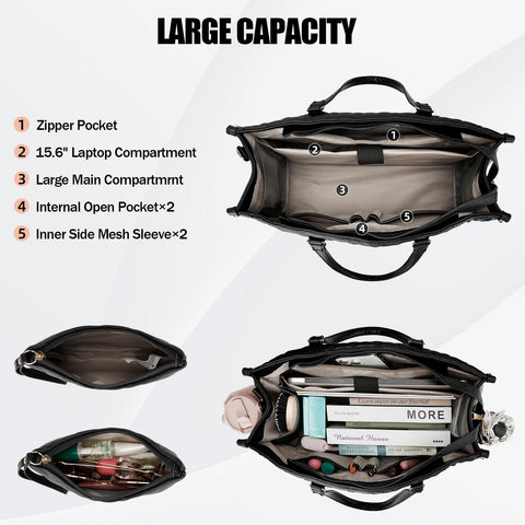 KKXIU durable polyester and PU leather exterior withstands daily use.