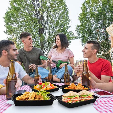 Kkyvvy multi-use containers ideal for lunches, sushi, salads, and desserts