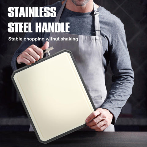 KLAPOLA SnowClad stainless steel handle provides secure grip and hanging storage.