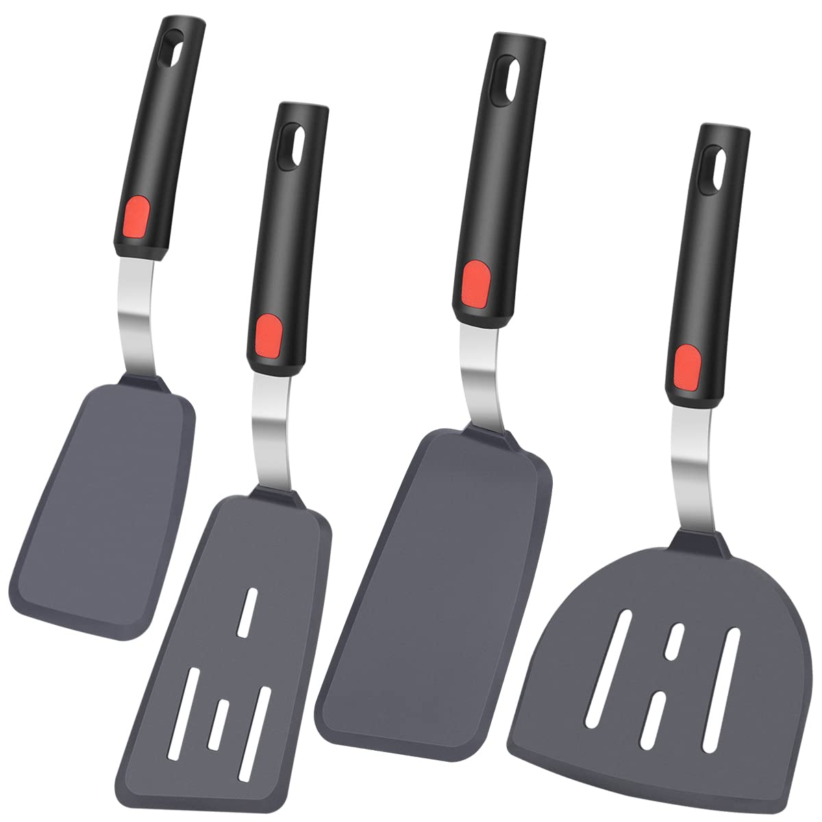 KLAQQED egg spatula small for delicate eggs and pastries, nonstick-friendly design.