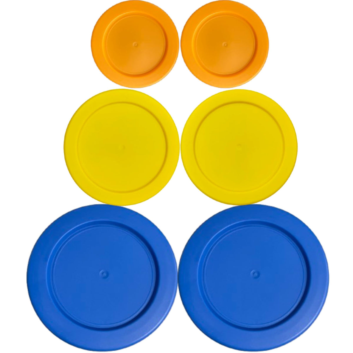 Klare Ware 1 cup orange lid for round bowls seals securely, reducing spills during storage.