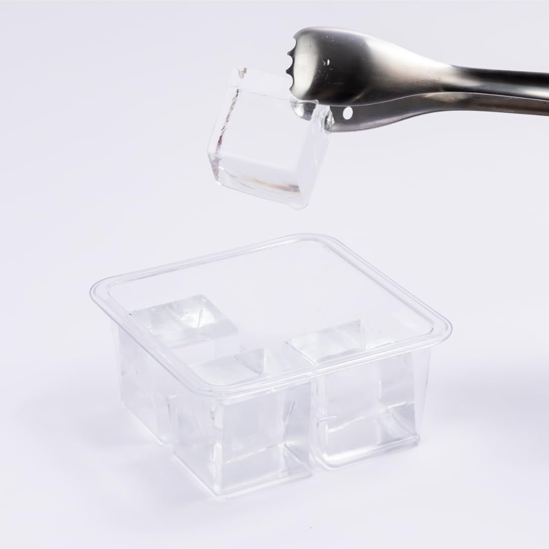Klaris 2in cube storage interior separates ice cubes for quick access