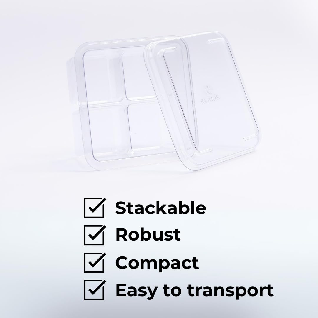 Klaris 2in cube storage pack stacked to save space