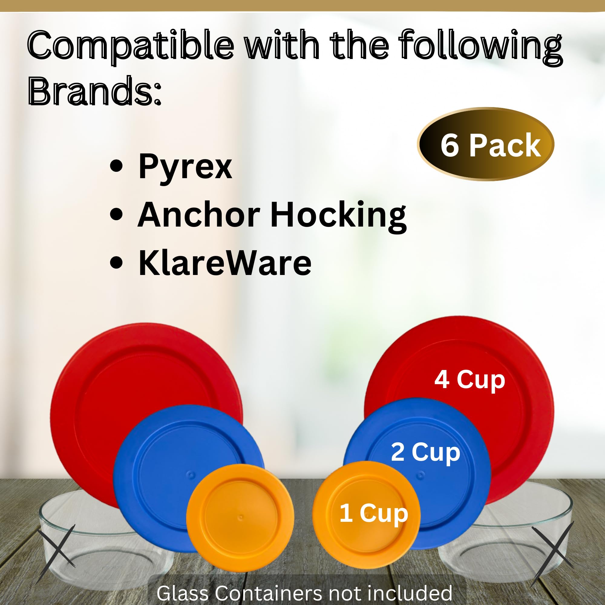 Klare Ware six-pack lid set for quick replacements
