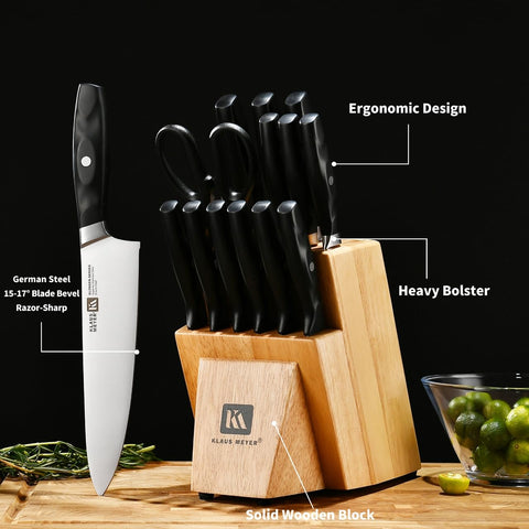 Klaus Meyer bread knife serration detail for cleanly cut loaves.