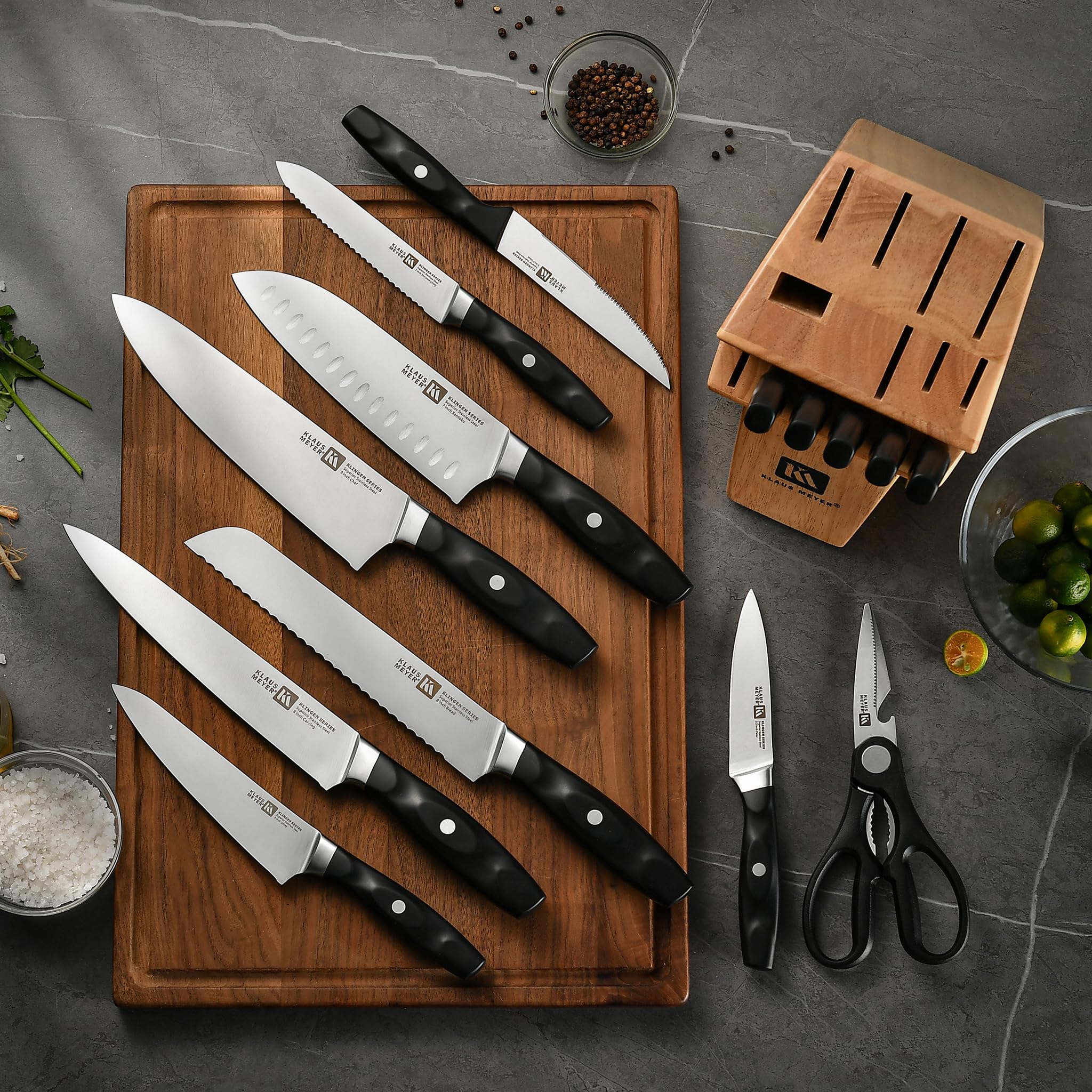 Klaus Meyer carving knife in action for effortless roast carving.