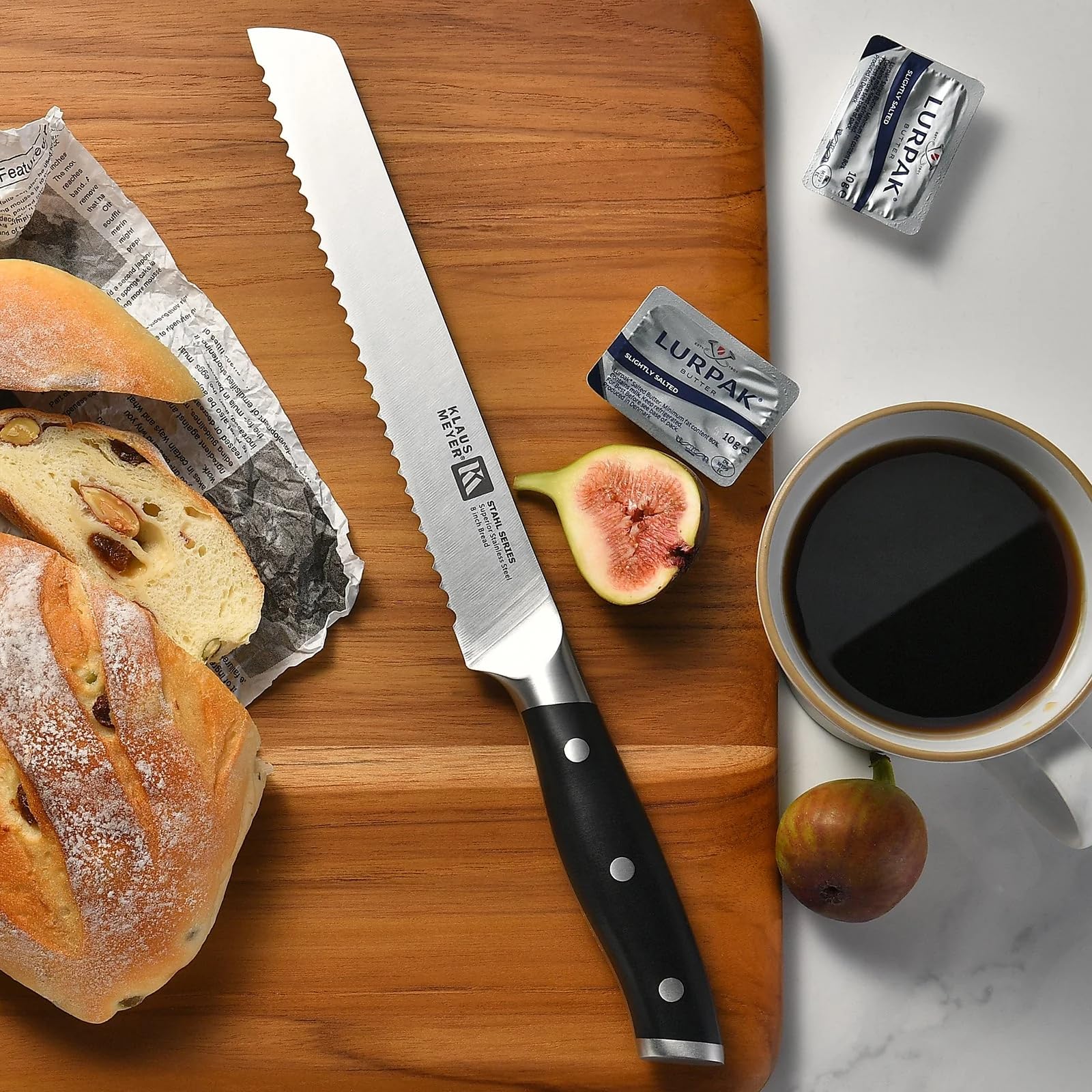 Klaus Meyer Stahl 3.5-inch paring knife for delicate fruit and garnish work.