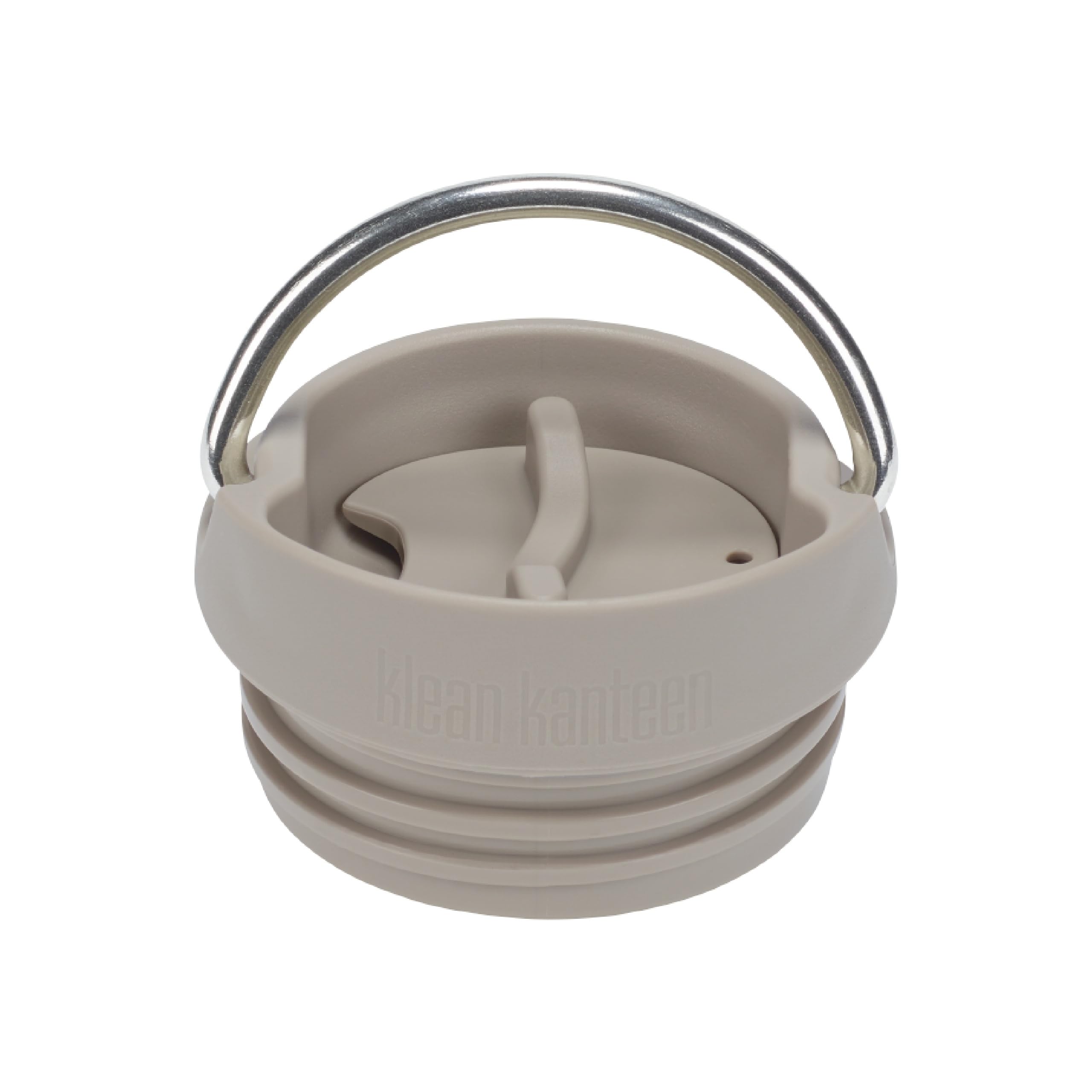 Klean Kanteen TKWide Café Cap on bottle for leakproof travel coffee.