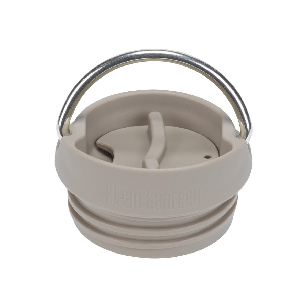 Klean Kanteen TKWide Café Cap on bottle for leakproof travel coffee.