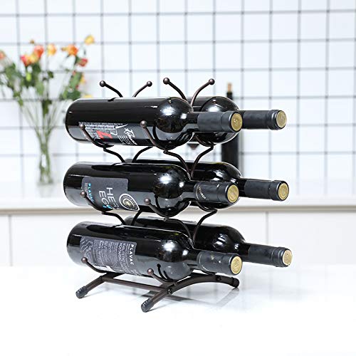 KLGO metal wine rack close-up shows powder-coated finish for durability.