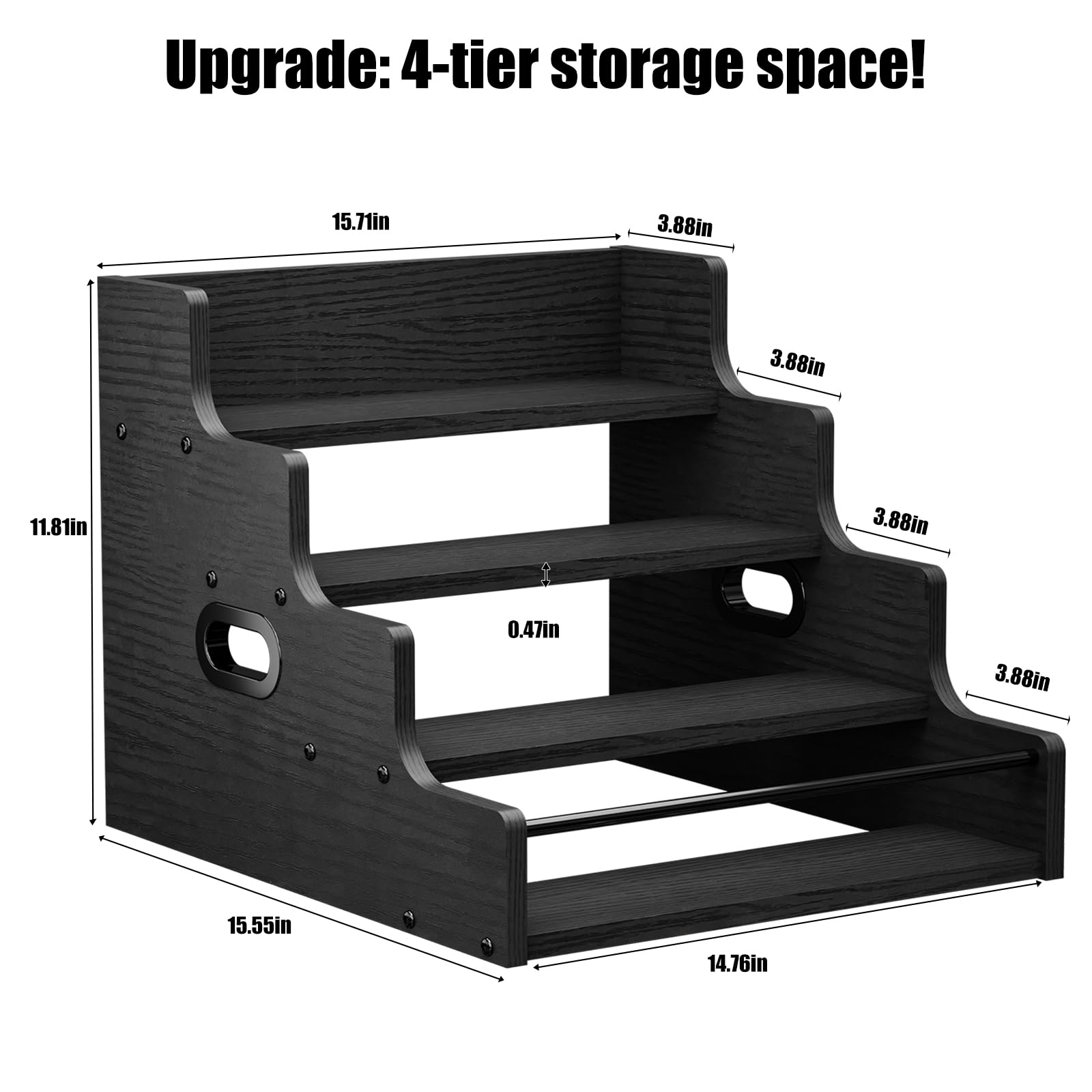 KLM countertop liquor rack ideal for grab-and-go pouring.