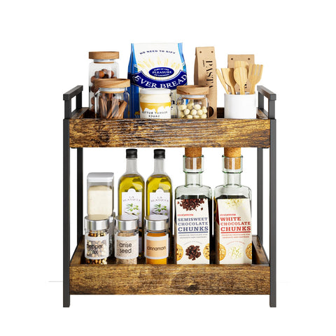 KLM small plants and makeup organizer on a counter surface