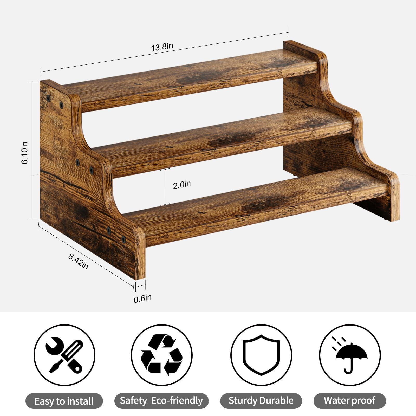 KLM wood rack is easy to clean and maintain