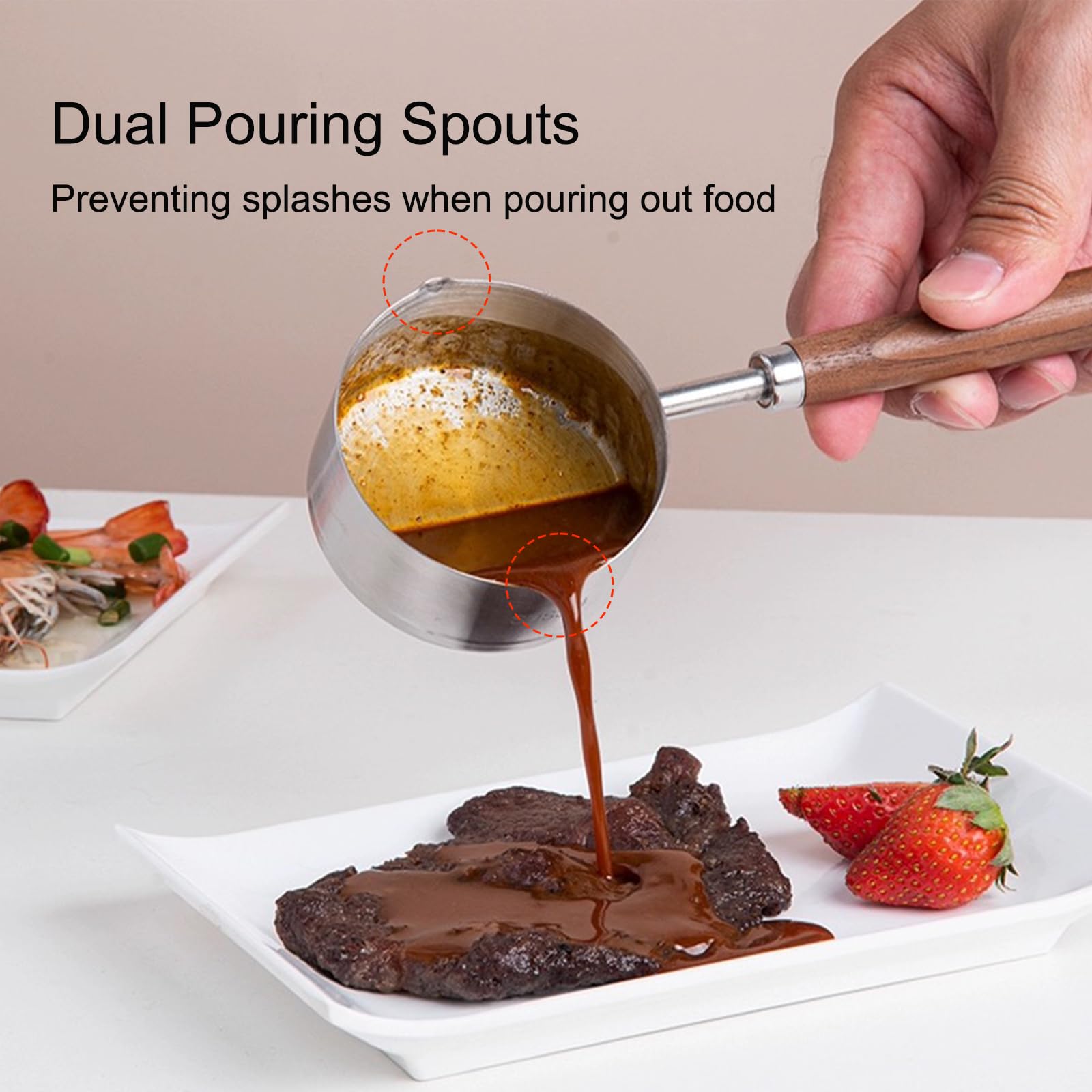Kloahmo easy-clean surface simplifies washing after melting chocolate or butter.