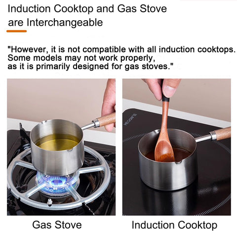 Kloahmo induction-base compatibility for versatile heating on various stoves.