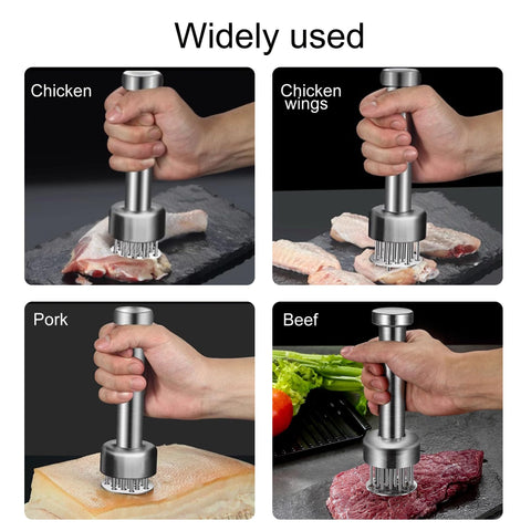Kloahmo tenderizer used with poultry to improve marinade reach