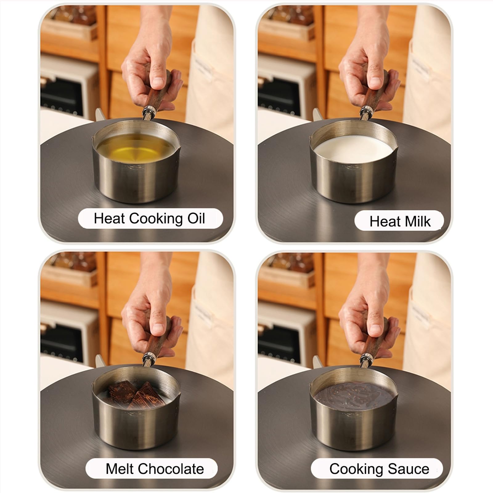 Kloahmo stainless steel body provides durable, easy-to-clean construction.